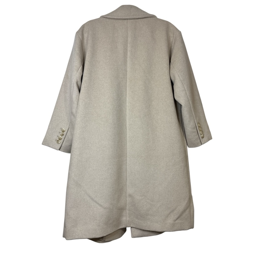 Ann Taylor Cocoon Coat Double Breasted Relaxed Oversized Small - Picture 4 of 12